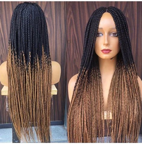 Braided 3 Tone Wig Pls Chose Your Colors The Length In The Picture Is