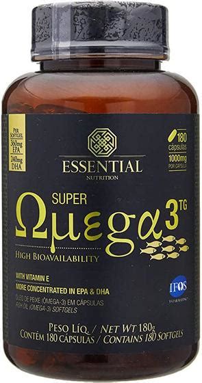 Super Ômega 3 Tg 1000 Mg 180 Cápsulas Essential Nutrition Ômega 3