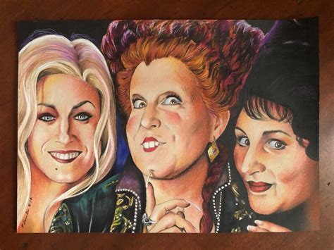 Hocus Pocus Dibujo Original Fan Art A Hermanas Sanderson Etsy Espa A