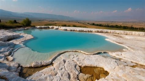 Impressionantes Piscinas Termais E Travertinos De Pamukkale Foto Premium