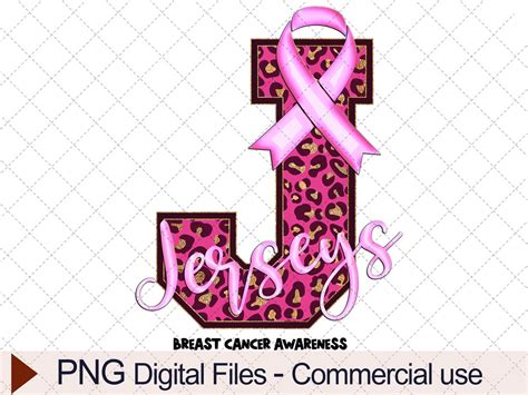 Jerseys Breast Cancer Png Jerseys Awareness Pink Ribbon Png Etsy