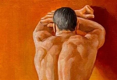 Homme Nu Peinture Rotique Gay Originale Huile Sur Toile Etsy