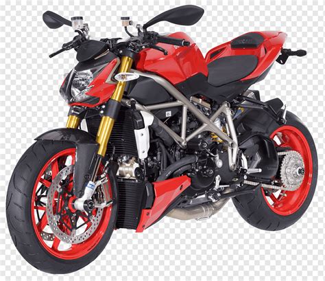 Parked Red And Black Ducati Sports Bike Car Ducati Motorcycle Exhaust