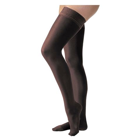 Mmhg Close Toe Thigh High Compression Stockings Silicone Border