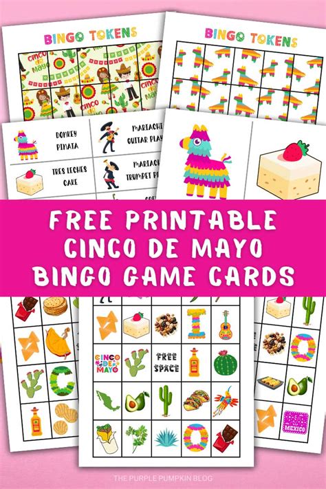 Fun Free Printable Cinco De Mayo Bingo Game Cards