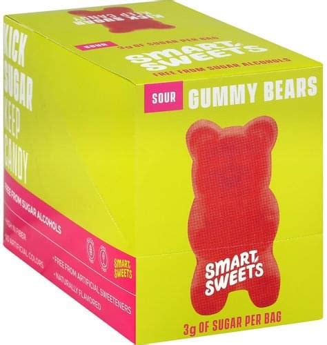 Smart Sweets Sour Gummy Bears - 12 ea, Nutrition Information | Innit