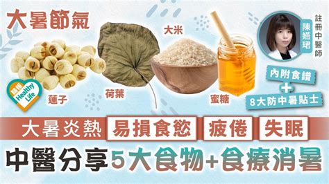 二十四節氣．大暑︳大暑炎熱易損食慾疲倦失眠 中醫分享5大食物食療消暑︳附8大防中暑貼士 晴報 健康 中醫養生 D220723