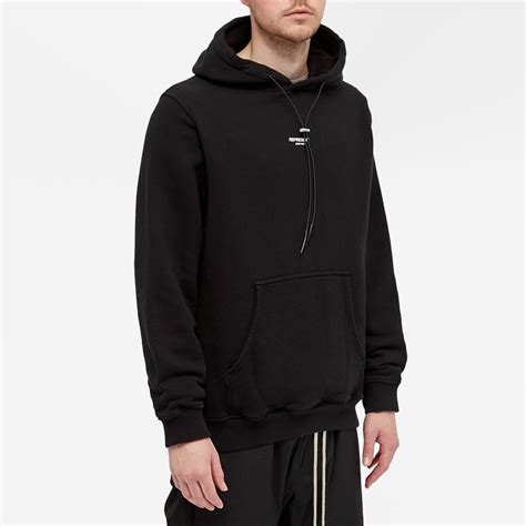 Represent Logo Popover Hoodie Jet Black End