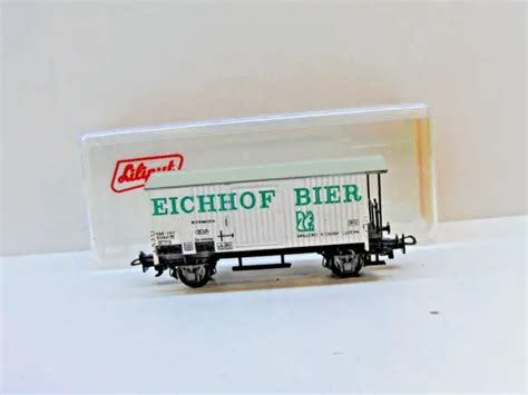 LILIPUT H0 248 gedeckter Güterwagen Eichhof Bier SBB DC TOP in OVP