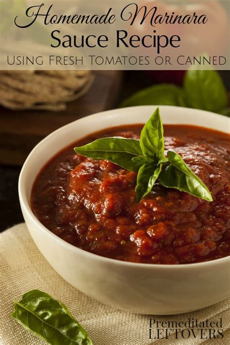 Quick And Easy Homemade Marinara Sauce Recipe