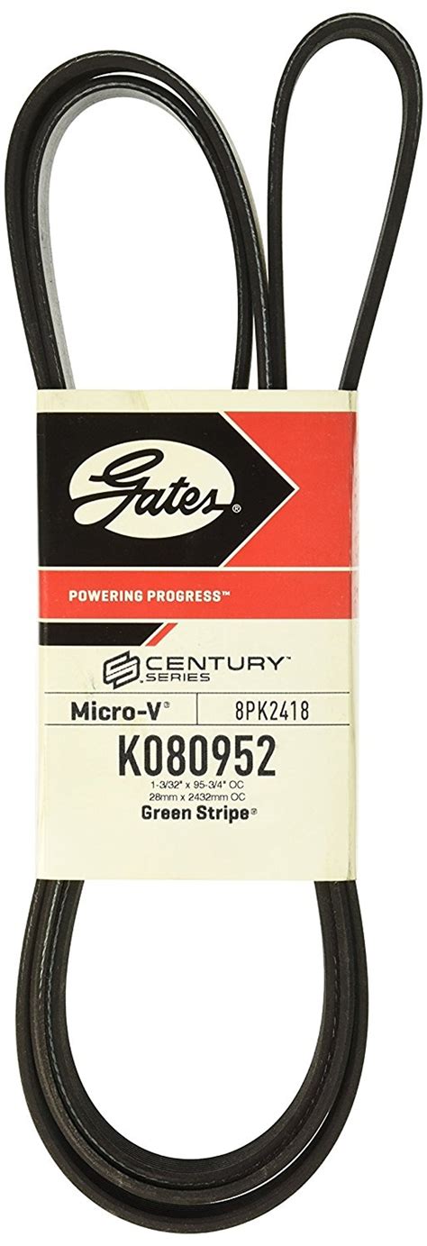 Gates Century Series Micro V 8 Groove Serpentine Belt Fitzgerald Truck Parts