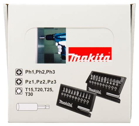 D Schroefbitset Delig Display Stuks Makita Nl