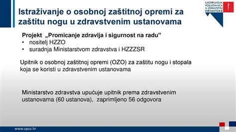 Jedinstveni katalog zaštitne obuće za zdravstvo O promicanju zdravlja i