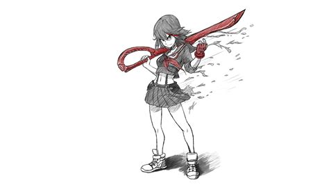 Drawing Illustration Anime Kill La Kill Matoi Ryuuko Art Sketch