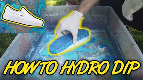 How To Hydro Dip Shoes Simple Steps Youtube