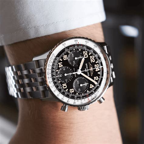 Navitimer B Chronograph Cosmonaute Stainless Steel Platinum