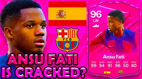 How Good Is 96 Futtues Ansu Fati In Fc 24 Youtube