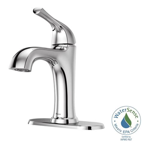 Pfister Ladera 4 In Centerset Single Handle Bathroom Faucet In Polished Chrome Lf 042 Lrcc