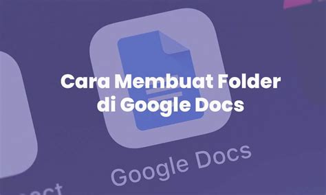 Cara Membuat Folder Baru Di Google Docs ANGOPS