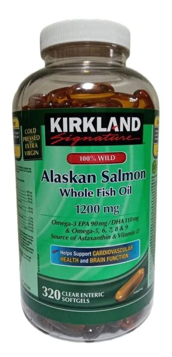 Kirkland Signature Wild Alaskan Salmon Whole Fish Oil