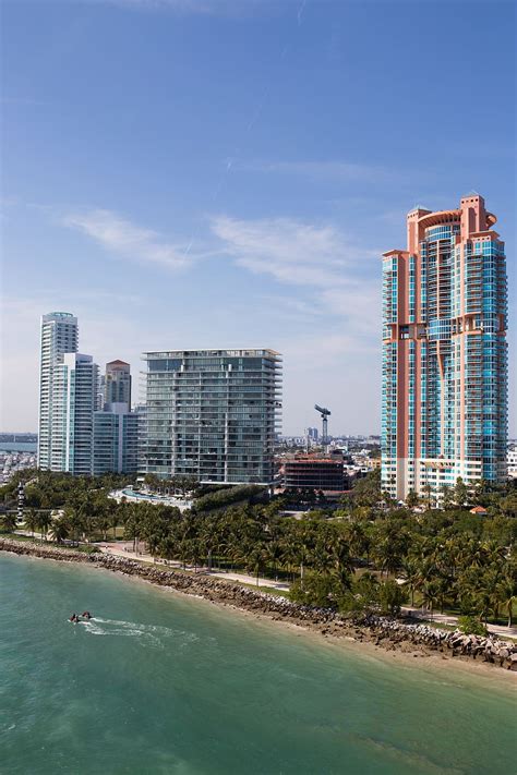 Hd Wallpaper High Rise Beach City Building Miami Downtown