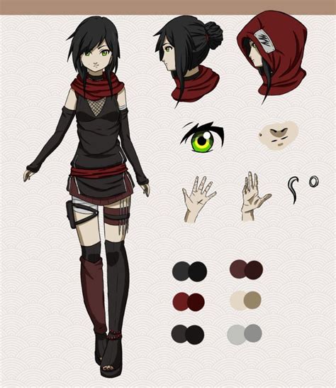 Naruto Oc Kira Yuki Roupas Naruto Roupas Mangá Ninja Mulher