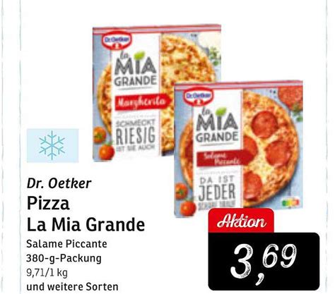 Dr Oetker Pizza La Mia Grande Angebot Bei Konsum