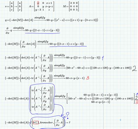 Multivariable Calculus Derivative Of The Determinant With Respect To