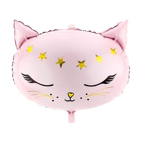 Globo Silueta Xl De Cabeza De Gato De X Cm Partydeco Por