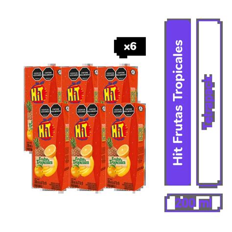 Pack Hit Frutas Tropicales Tetrapack Ml X Und