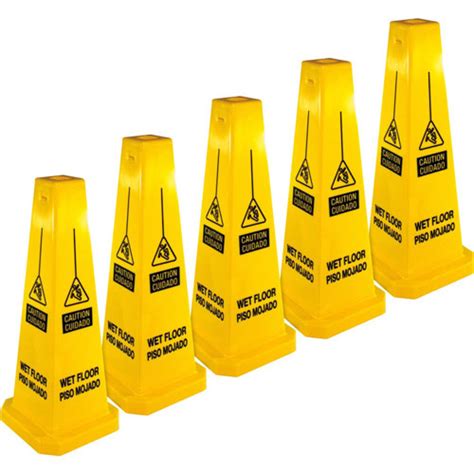 Bright Sided Caution Safety Cone Carton Cone Shape Stackable