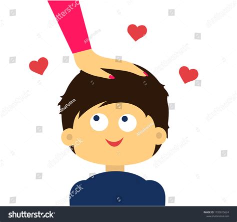 Hand patting head Images, Stock Photos & Vectors | Shutterstock