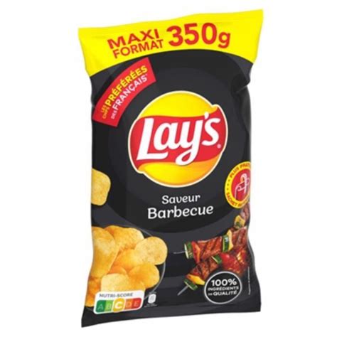 Chips Lays Saveur Barbecue 350gsachet 6 Sachets Cdiscount Au Quotidien