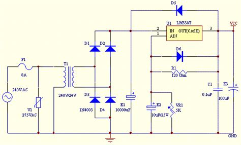 2V-25V DC Power Supply Schematic