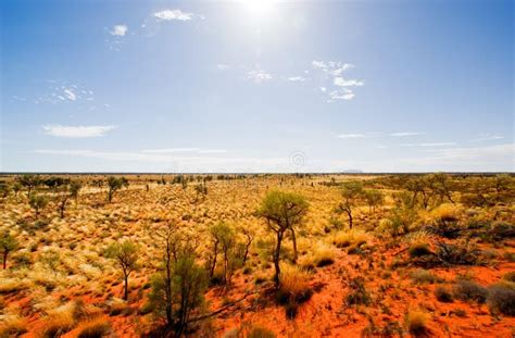 Australian Outback Landscape Editorial Stock Photo - Image of heat ...