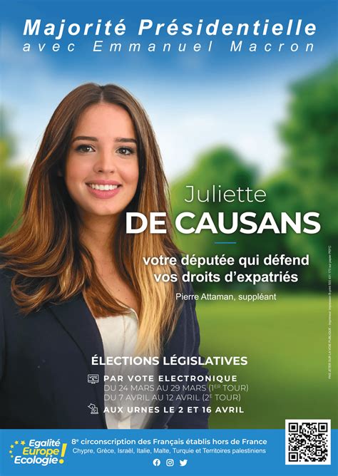 Pourquoi l'affiche de campagne de Juliette de Causans, qui se rêve ...