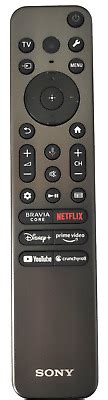 Sony Rmf Tx U New Original Smart Voice Tv Remote Sony Oem Backlit For