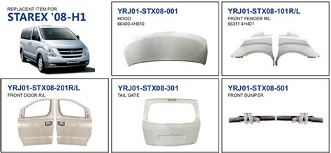 Auto Body Parts For Hyundai Starex 08 H1 Jiangsu Yarujie Auto Parts Co Ltd