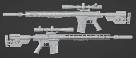 MB_Sniper on Twitter: "M110 SASS Rifle based on the well known SR-25, Builds include vvv M110 ...