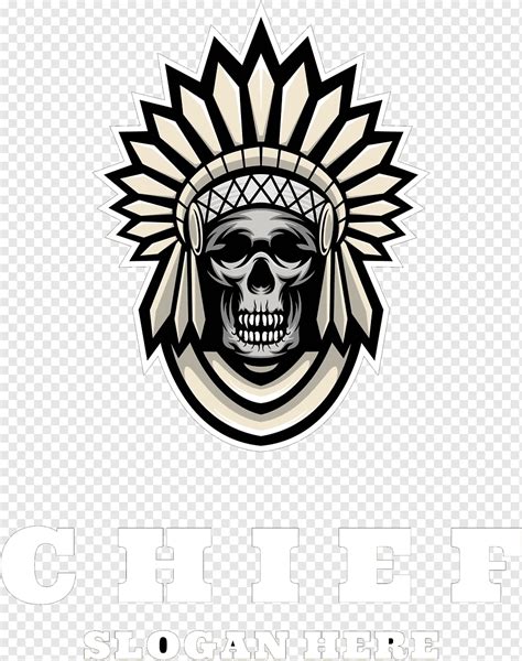 Indian Skull Chief Logo Png Pngwing