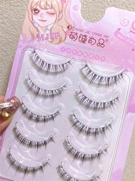 Manga Lashes 5pairs Extra Long False Eyelashes SHEIN UK