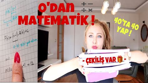 MATEMATİK NASIL ÇALIŞILIR NOT TUTULUR ÇEKİLİŞ YKS TYT AYT DGS