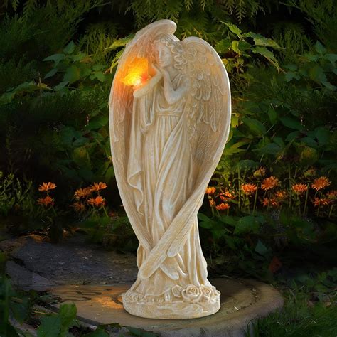 Ovewios Angel Figurine Outdoor Decor Large Angel Garden Statues With