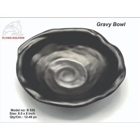 Flying Dolphin 8 5 X 8 Inch Melamine Black Gravy Bowl At Best Price In