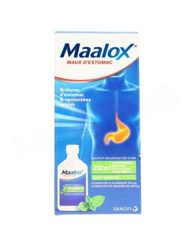 Maalox Maux D Estomac Suspension Buvable En Flacon Ml Archange