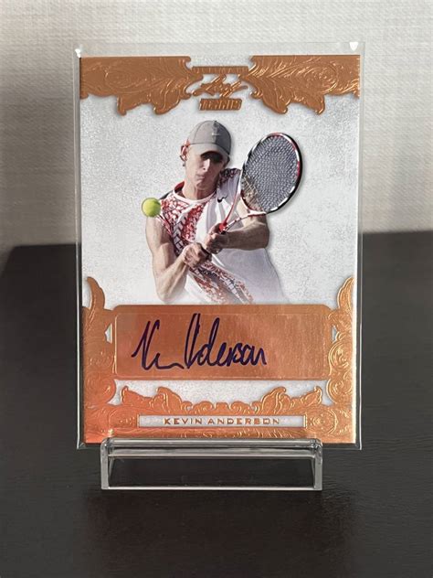 Kevin Anderson Leaf Autograph Auto Tennis