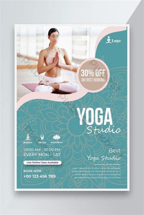 Yoga Workshop Flyer Template Illustrator Indesign Word Apple Pages Psd