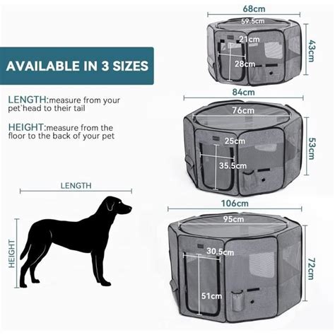 parc chat chien parc  chiot enclos pour chiens chats lapins avec sac