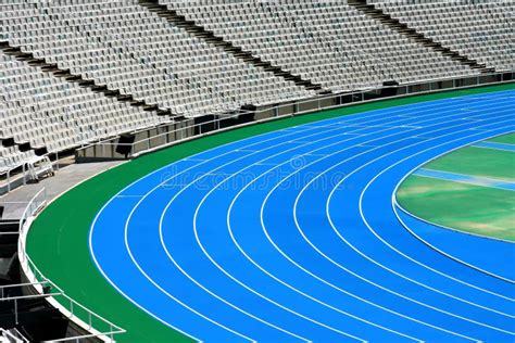 Olympic Running Tracks Stock Photo Image Of Background 15052904