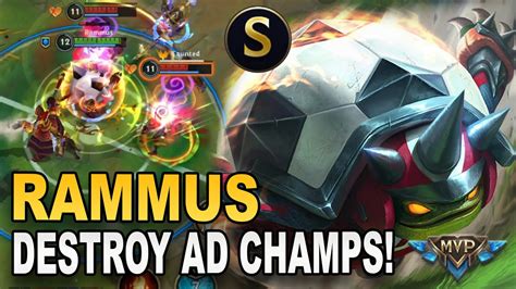 Best Tank Champ To Destroy And Climb Rammus Jungle Youtube